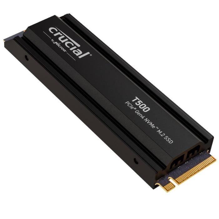 CRUCIAL - CT2000T500SSD5 - Internal SSD - 2TB - M.2 - HEATSINK