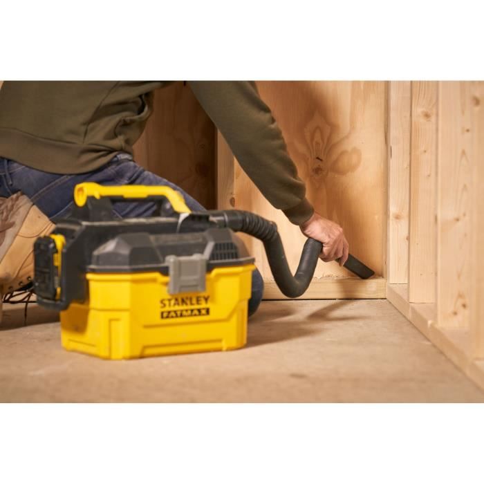 Water and Dust Vacuum Cleaner - STANLEY FATMAX V20 - SFMCV002B-XJ - Lithium 18V - Without Battery