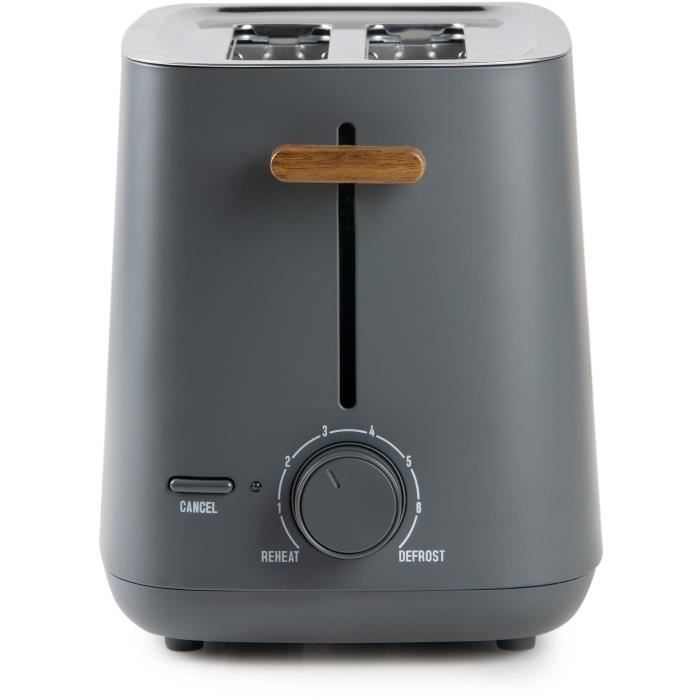 Electric toaster - DOMO - DO965T - 1000 W - 2 slots - Black