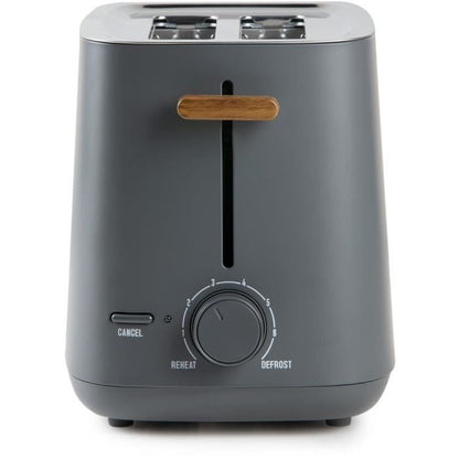 Electric toaster - DOMO - DO965T - 1000 W - 2 slots - Black
