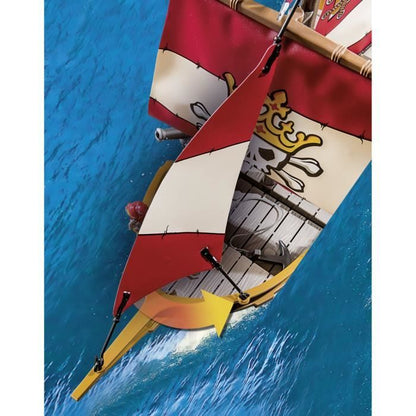 PLAYMOBIL 71318 Pirate Rowboat - Pirates - With two characters, two cannons - Ages 4 and up