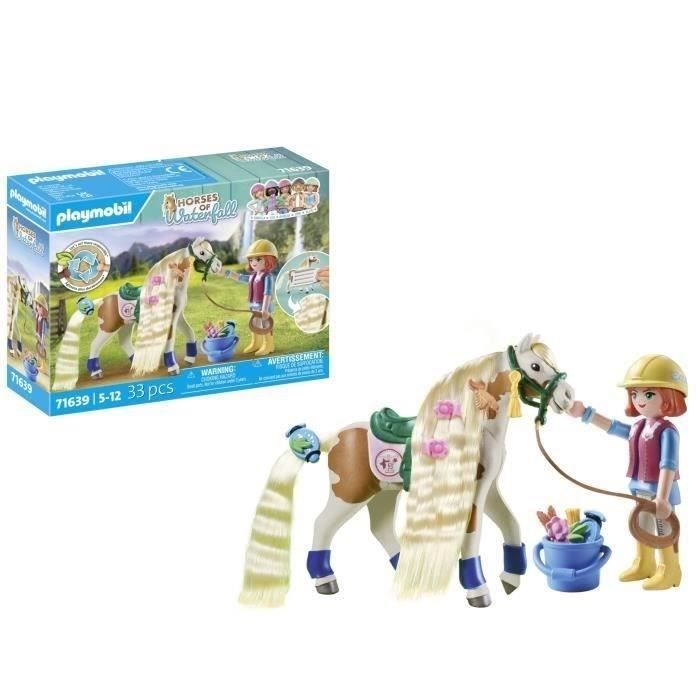 PLAYMOBIL 71639 Ellie with horse, Horses of Waterfall, 33 pieces, Ages 4 and up