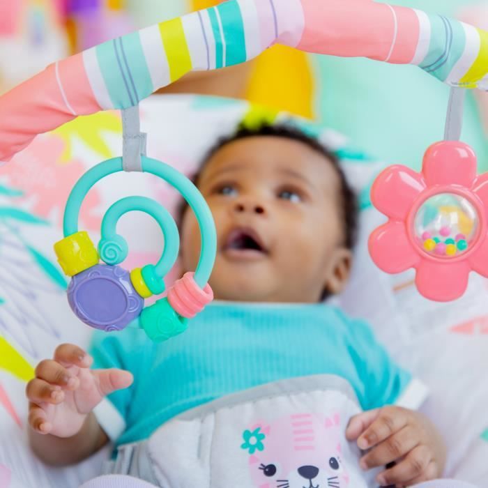 BRIGHT STARTS Rainforest Vibes vibrating baby bouncer