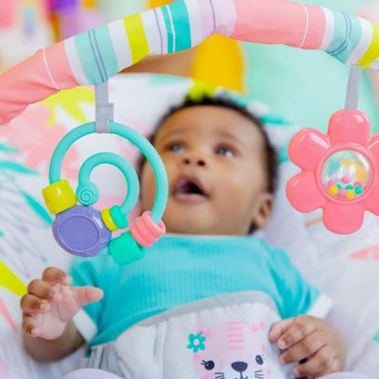 BRIGHT STARTS Rainforest Vibes vibrating baby bouncer