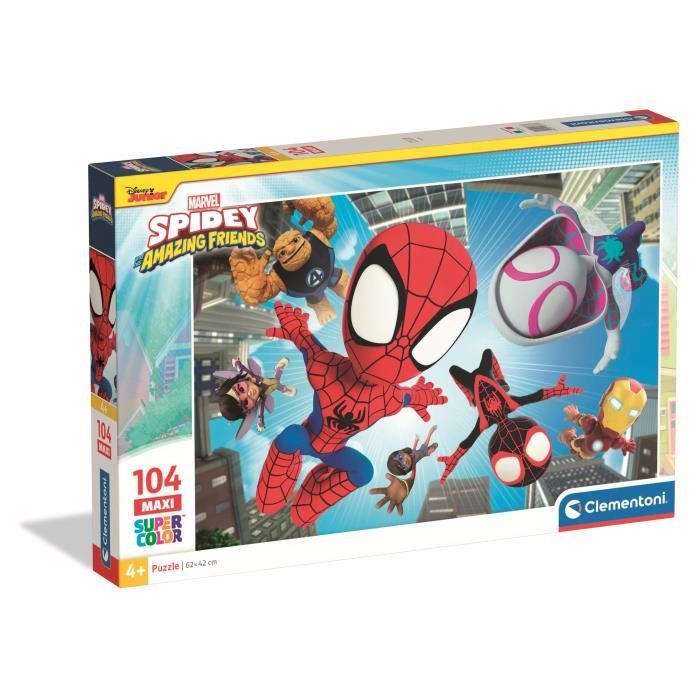 CLEMENTONI - 104 pieces Maxi - Spidey