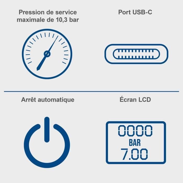 AC10/8V Cordless Portable Compressor - SCHEPPACH
