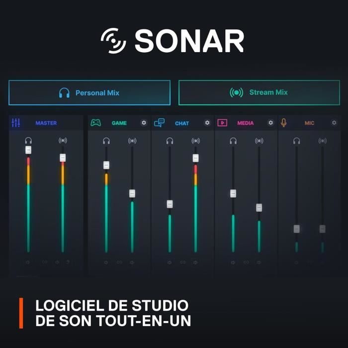 Studio quality XLR Gaming Microphone - STEELSERIES - ALIAS PRO - Black