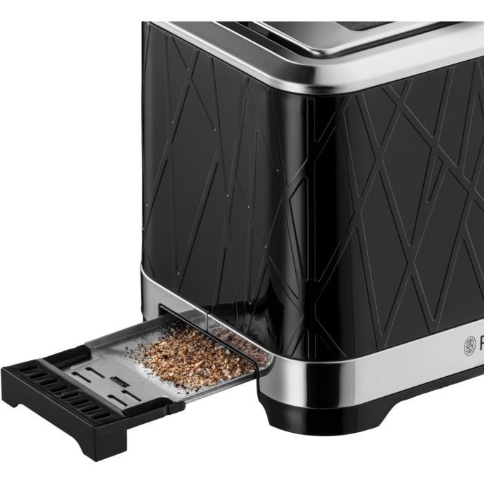 Russell Hobbs 28091-56 Toaster Grille-Pain Structure, Lift'n Look, XL slots, adjustable cooking, Viennezie warming-Black