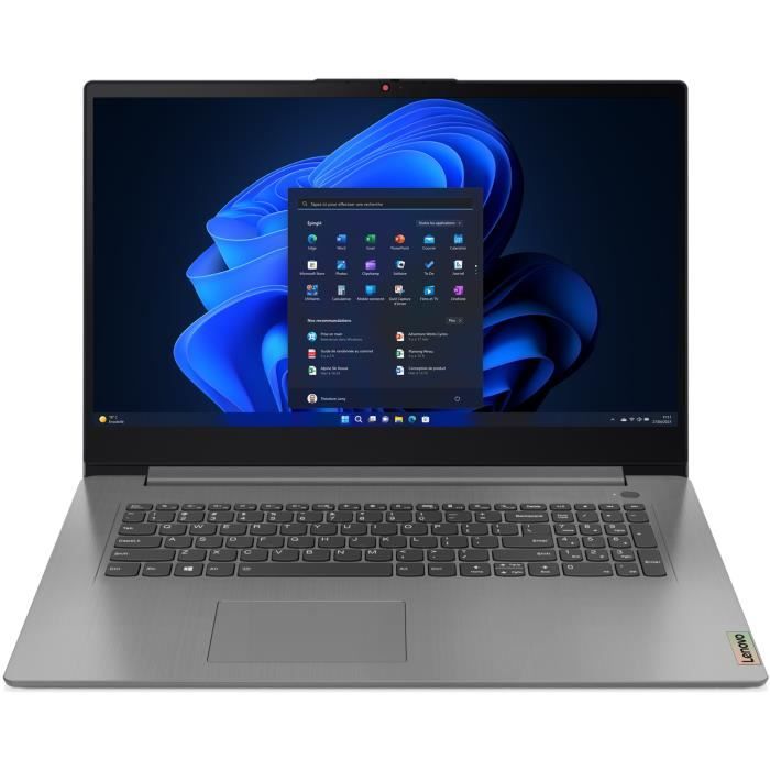 LENOVO Ideapad 3 17ALC6 Laptop | 17'' HD+ - AMD R5 5500U - 12GB RAM - 512GB SSD - Windows 11 - AZERTY