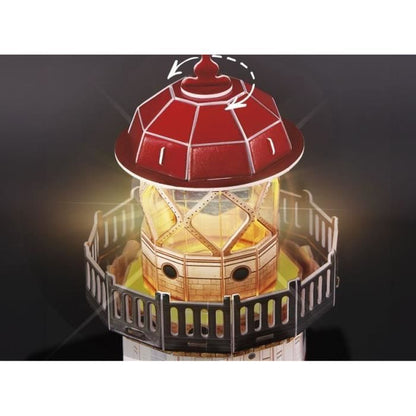 3D Lighthouse Puzzle - Construction Game - EXPLORA - 72 pieces - Ages 8 and up