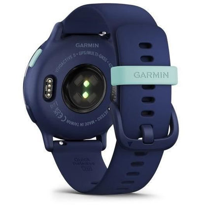 GPS Smartwatch - GARMIN - Vivoactive 5 - WiFi - 30.4 mm (1.2) - Metallic Blue with Blue Strap