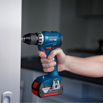 Bosch Professional GSR 18V ??drill drill + 2 batteries 2.0Ah + charger + 82 pieces, in L-CASE