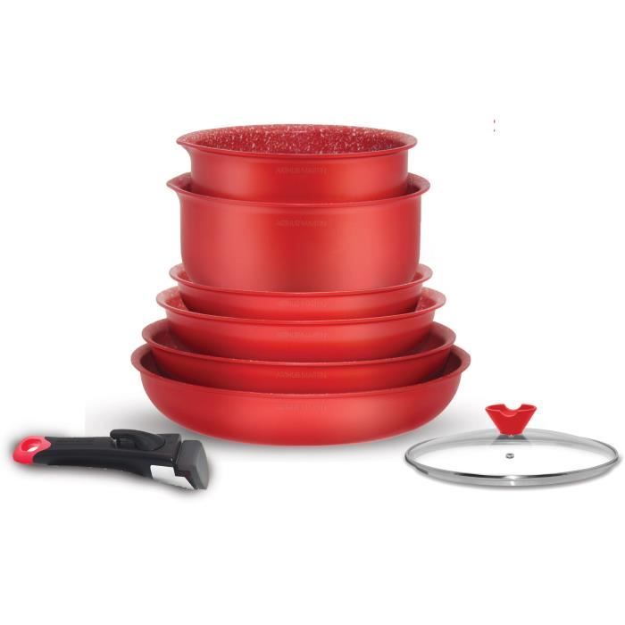 Cookware set - ARTHUR MARTIN - AMR88 - 8-piece cookware set - All hobs including induction