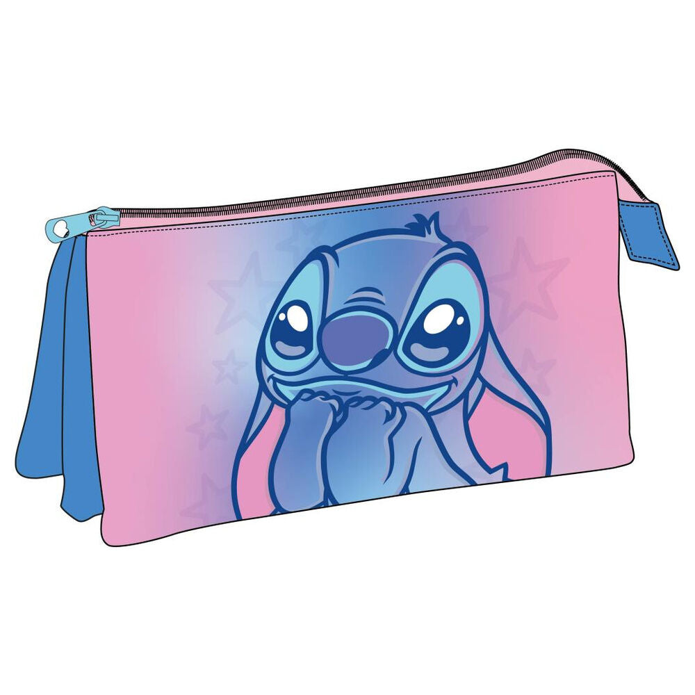 Disney Stitch triple pencil case