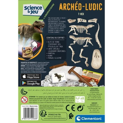 CLEMENTONI Archéo Ludic - T-Rex Phosphorescent - Science & Jeu