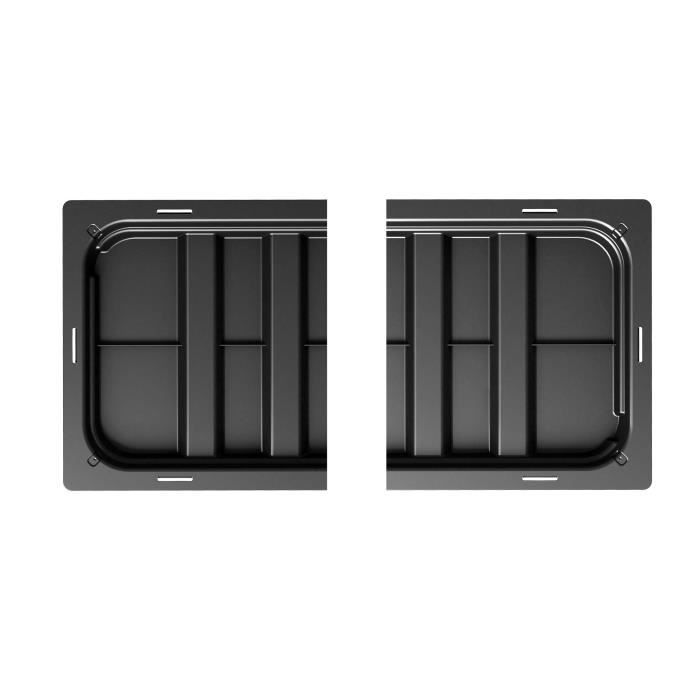 STEFANPLAST Natural Deluxe rectangular flower box with mesh - 100 x 43 x H 142 cm - 90 + 6.5 L in stock - Anthracite