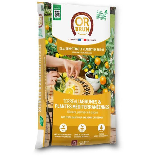 Citrus and Mediterranean plant soil - BROWN GOLD - OBRTAG20N - 20 L