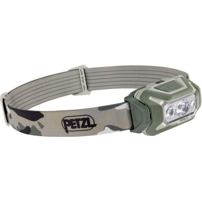 PETZL ARIA 2 Waterproof Headlamp 450 lumens 3 batteries included Camo