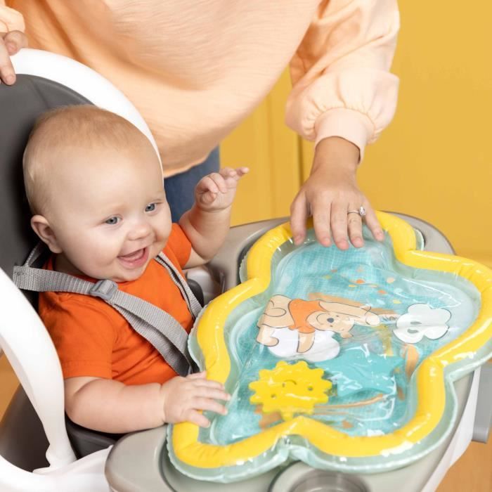 DISNEY BABY -WINNIE- Baby water mat, sensory and educational game, inflatable, easy to clean, foldable, from birth