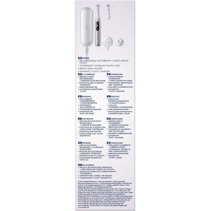 Toothbrushes - ORAL-B - iO9s Series - Rose Quartz (+1 refill) - Electric