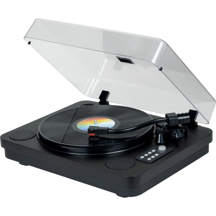 Bluetooth vinyl turntable - THOMSON - TT650BT - USB recording - 2 speakers - Black
