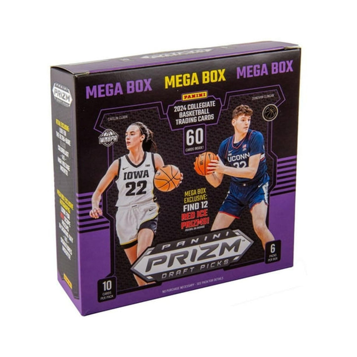 Panini Prizm 2024-25 Draft Picks Collegiate Basketball Mega Box | 6 Packs