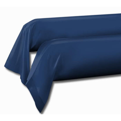 Lovely Home Lot of 2 bans - 85 x 185 cm - 100% cotton - Blue