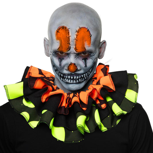 Blacklight Reactive Clown Collar Adult Costume Accessory