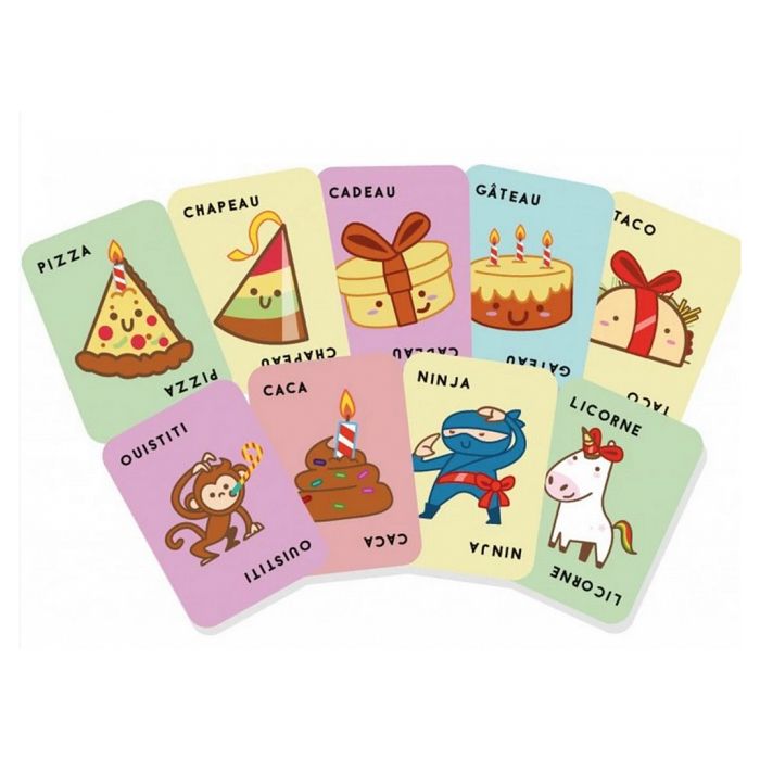 Party game - BLUE ORANGE - Taco Hat Cake Gift Pizza - Speed - Reflexes - Food