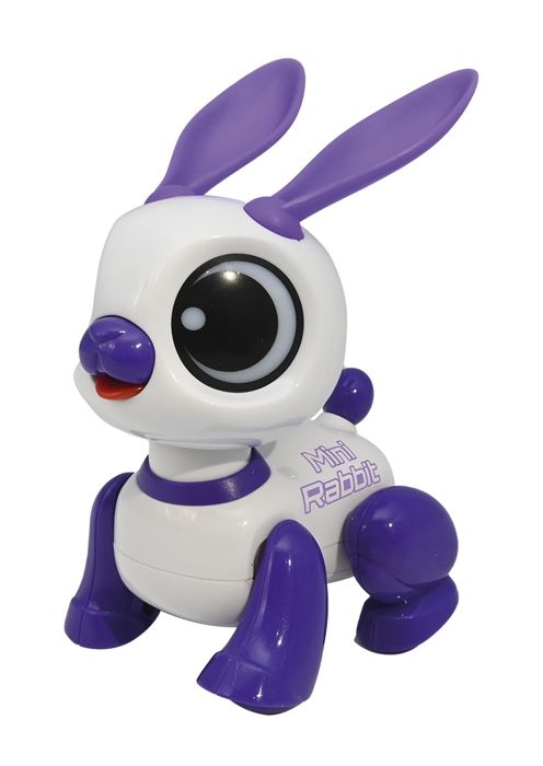 Power Rabbit Mini - Robot rabbit with light and sound effects, hand clap control, repeat