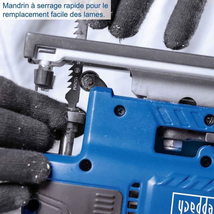 Jigsaw - SCHEPPACH - 20V IXES - 152 mm blade - 1000 to 3000 movements/min - without battery or charger - BC-JS254-X