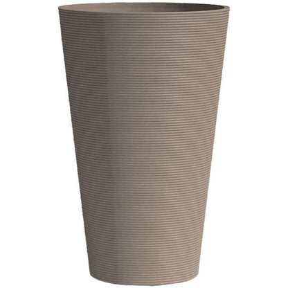 Tall flower pot - GARDEN ID - Green Care Sense Tall Taupe - 55 cm - 10 year warranty - 100% recycled - UV and frost resistant