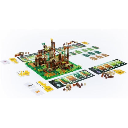 Lego Monkey Palace - Asmodee - Build Your Way to Victory Brick by Brick! - Ages 10+ - 2 to 4 Players - 45 min