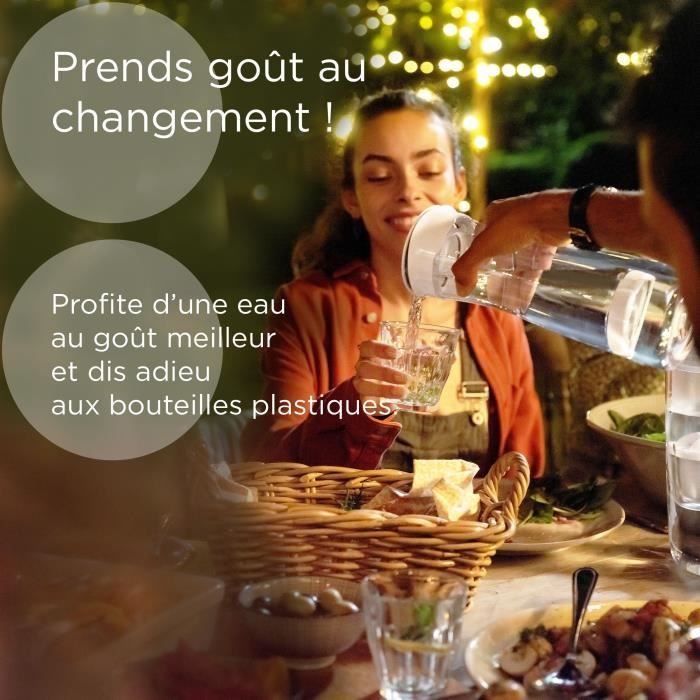 Filter bottle - BRITA - Graphite White - 6 MicroDisc filters included