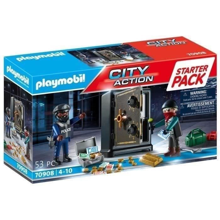 PLAYMOBIL - 70908 - Starter Pack Police Safe Burglar