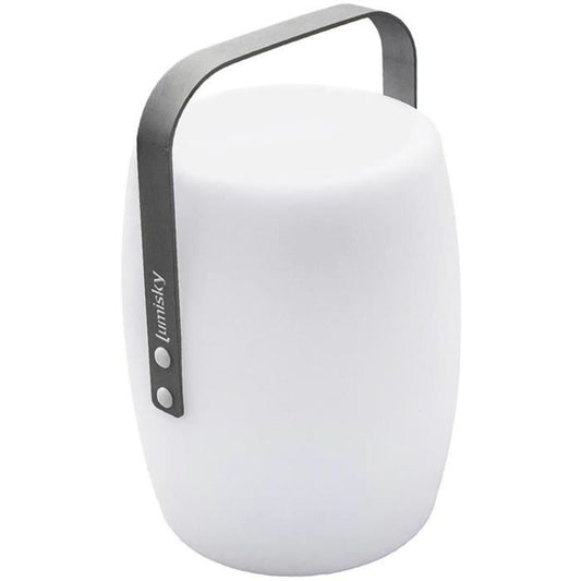 Cordless lantern - LUMISKY - LUCY ROCK - H31 cm - Aluminum handle - Warm white and dimmable white LED