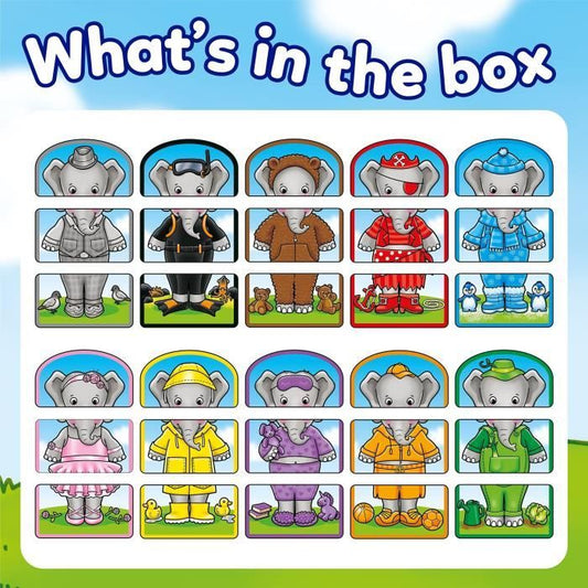 Nelly the Elephant's Outfits - Color Matching Game - ORCHARD