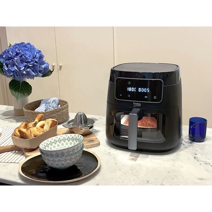 Multifunctional hot air fryer - BEKO - FRL3374B - 1900 W - 7.6 L for 2 kg of fries - LCD touch screen - Black