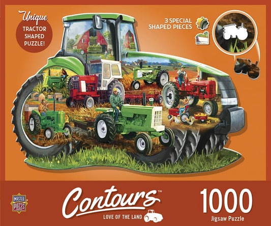 Tractor Shape 1000 Piece Jigsaw Puzzle