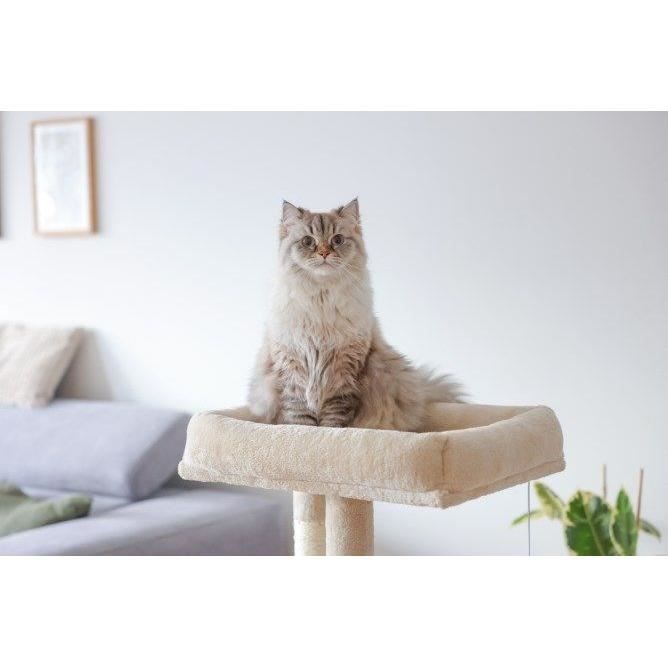 Cat tree 100 cm - ALESSIA - KERBL - Soft - Two-story alcove