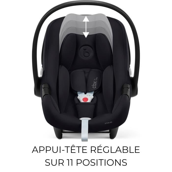 Aton B2 i-Size car seat + Base One - 0-24 months - Volcano Black CYBEX
