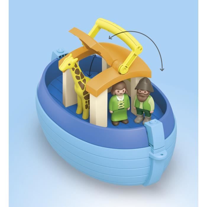 PLAYMOBIL 71681 Noah's Ark - Junior - Includes a floating boat - Ages 1 and up