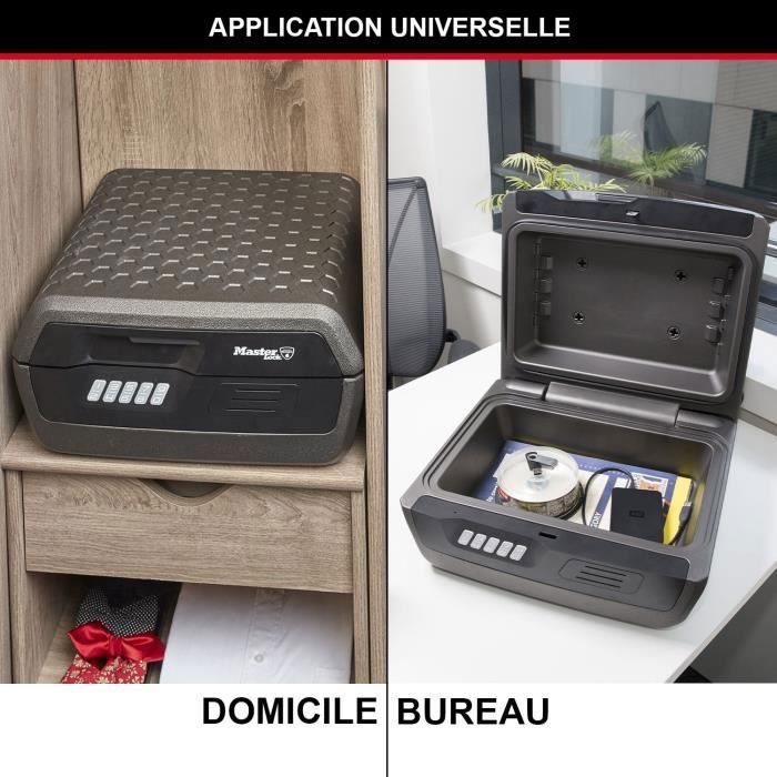 MASTER LOCK Safety lining / Safe - Fireproof and waterproof - Electronic combination - 10L