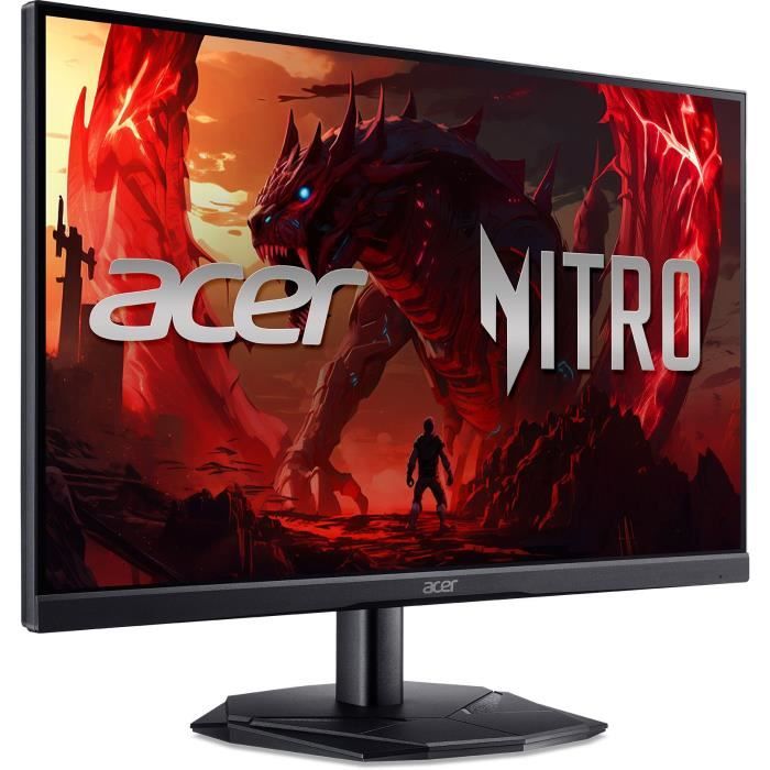 PC screen - ACER - KG241Y P3bip - 23.8 FHD - VA panel - 180Hz - 0.5ms - 1 HDMI 1 DP - AMD FreeSync Premium - Black