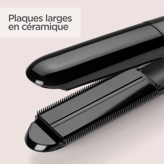 BABYLISS ST492E Steam Straight Steam Straightener - 39mm wide ceramic plates - 5 temperatures 150 ° C-230 ° C-Advanced Ceramics Heater