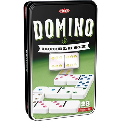 TACTIC Domino Double 6 - Metal Box