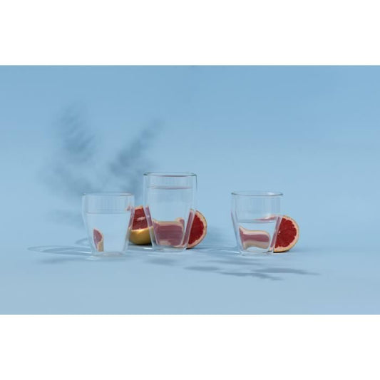 Set of 6 thermo glasses - BODUM - Titlis - Double wall - 0.35 l - Transparent