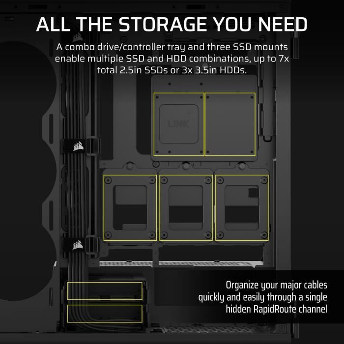 PC Case - CORSAIR - 5000T Series - Mid-Tower - Black