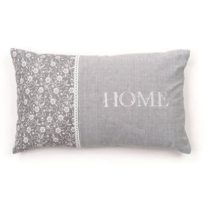 Cushion - TODAY - CHARME - Printed x Chambray x Capucine Embroidery - 30 x 50 cm