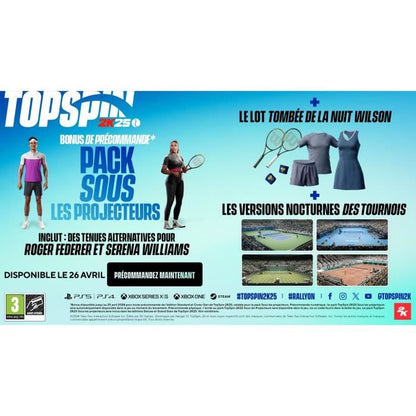 TopSpin 2K25 - PS5 Game - Deluxe Edition